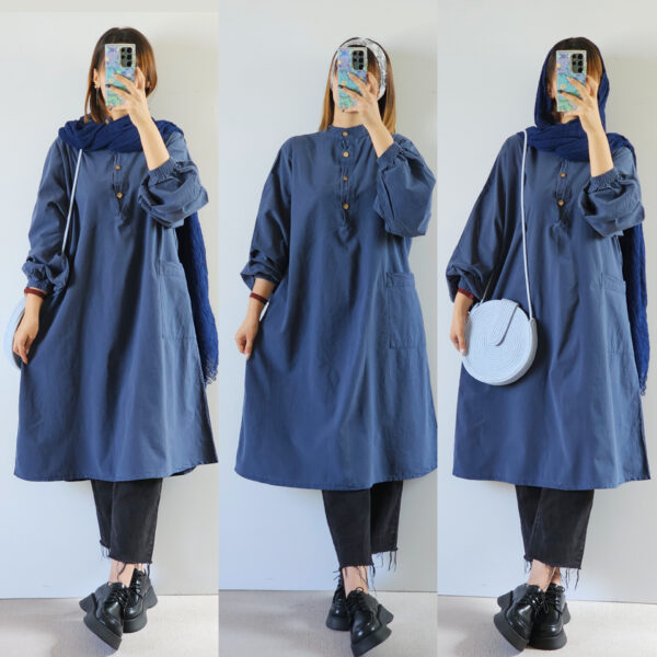 مانتو دانشجویی blue